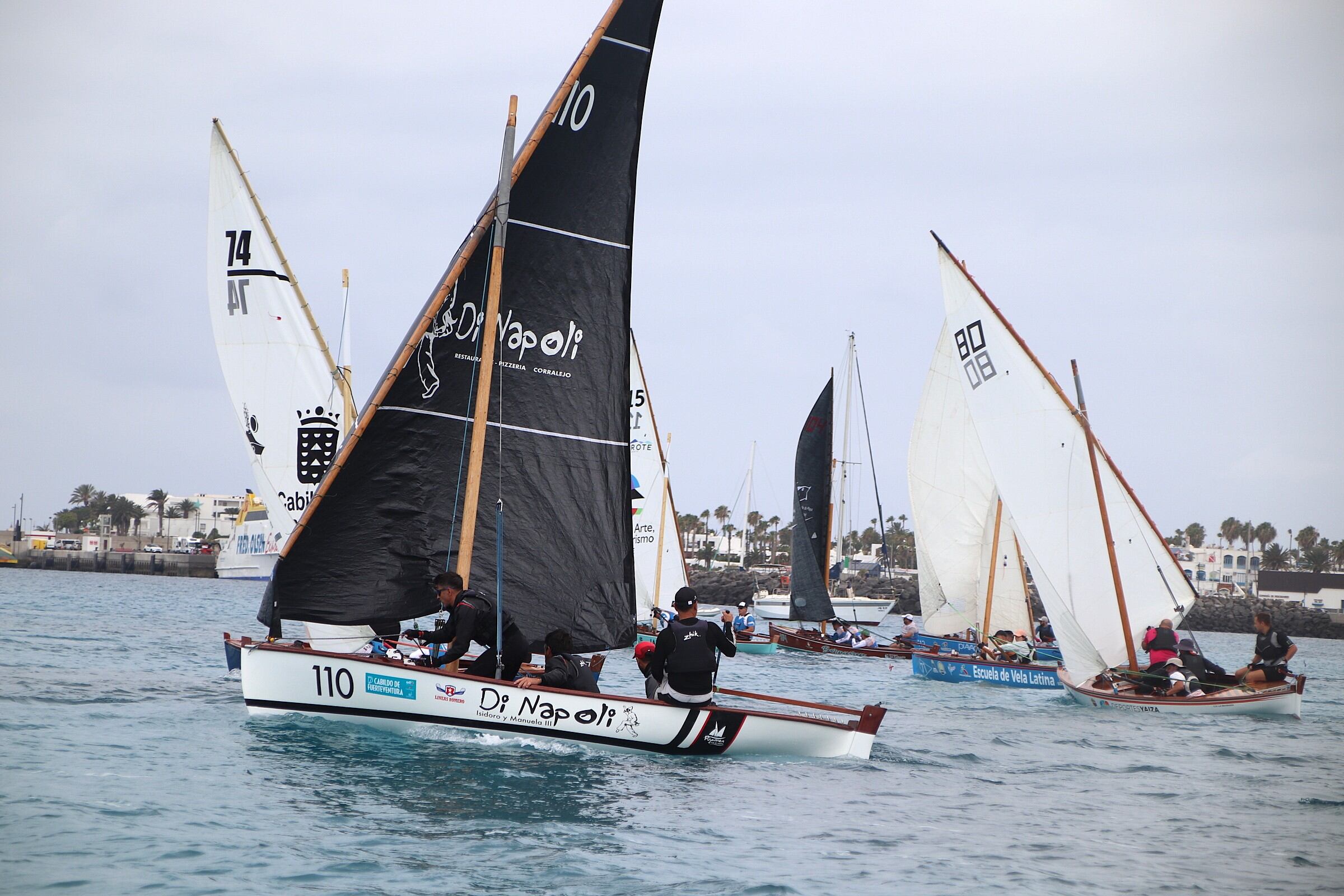 Un momento de la primera regata de la Copa del Sur de Vela Latina 2025.
