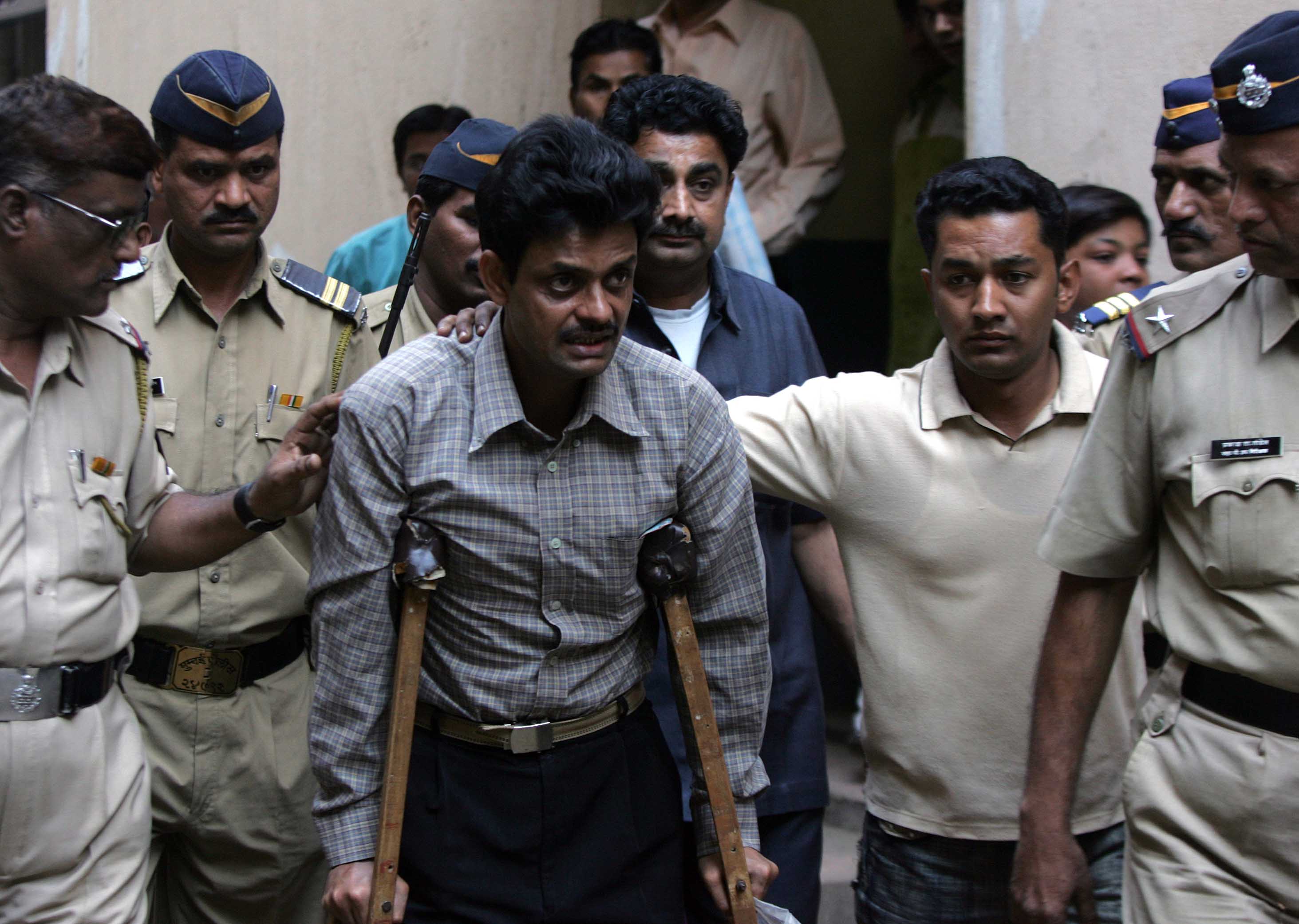 Bipin Joshi, alias Lala Vakil, uno de los hombres condenados por el caso Bilkis Bano, en 2008 (Kunal Patil/Hindustan Times via Getty Images).