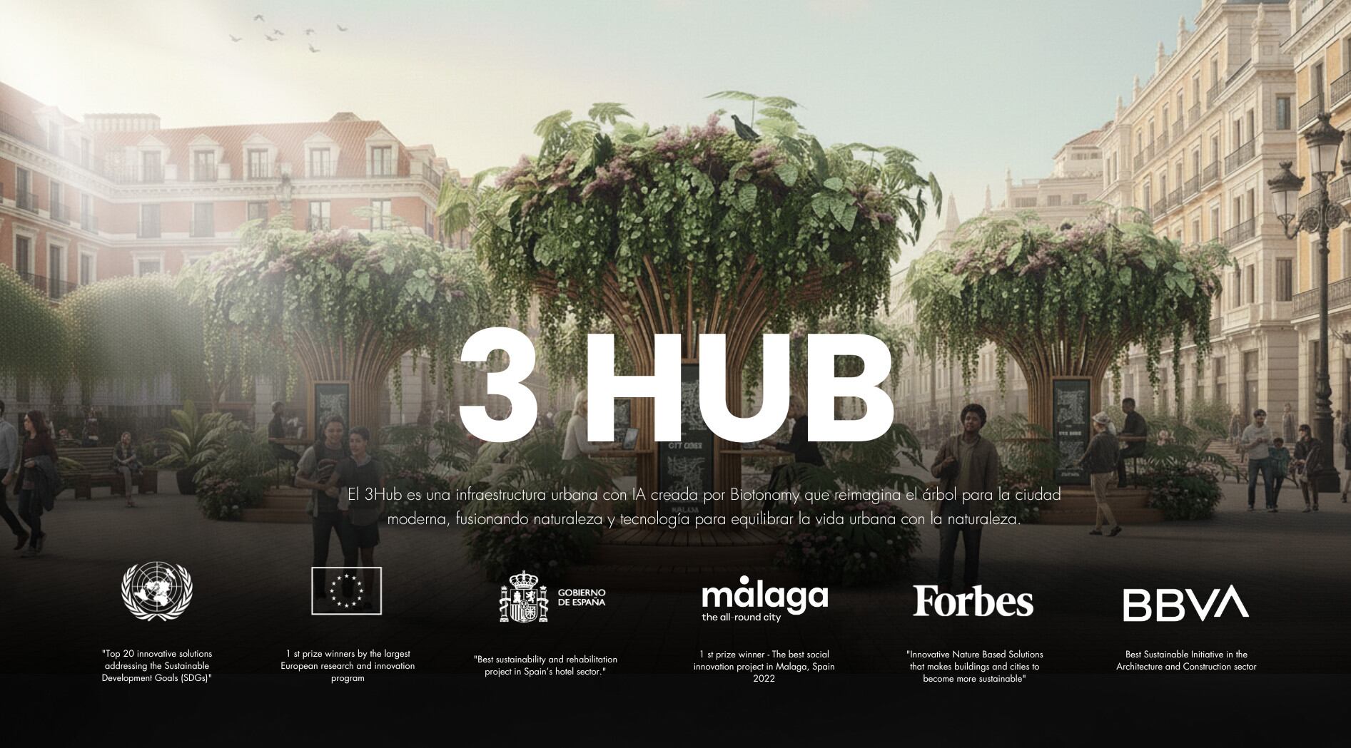 Recreación de árboles urbanos inteligentes en Málaga