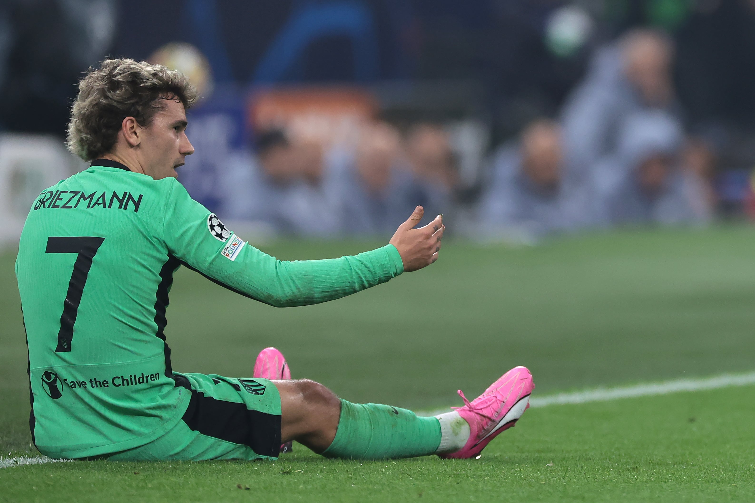 Antoine Griezmann, en el partido de Champions League entre Inter de Milán y Atlético de Madrid. (Photo by Jonathan Moscrop/Getty Images)