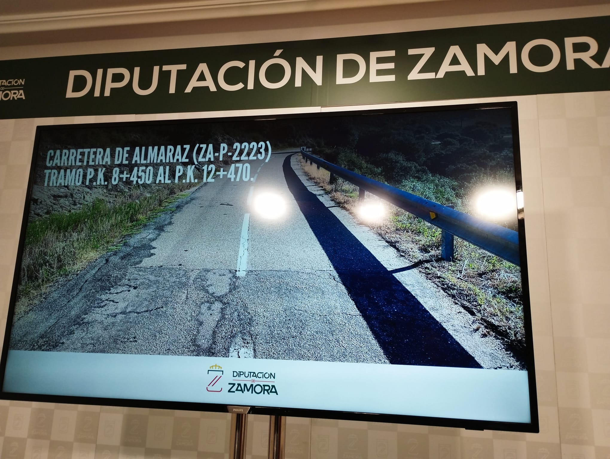 Imagen del proyecto de actuación en la carretera de Almaraz de Duero