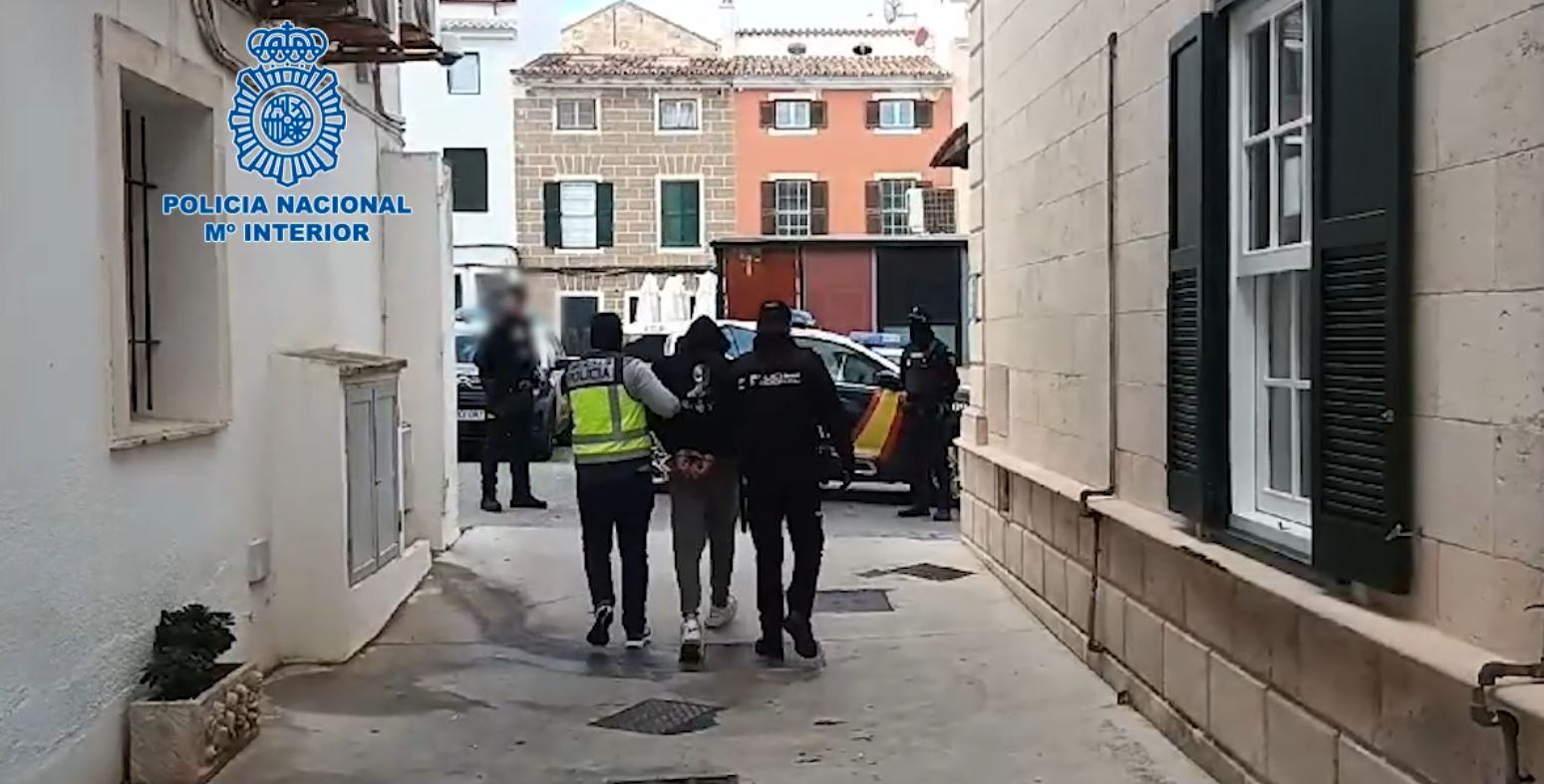 Imatge del detingut per homicidi a Maó