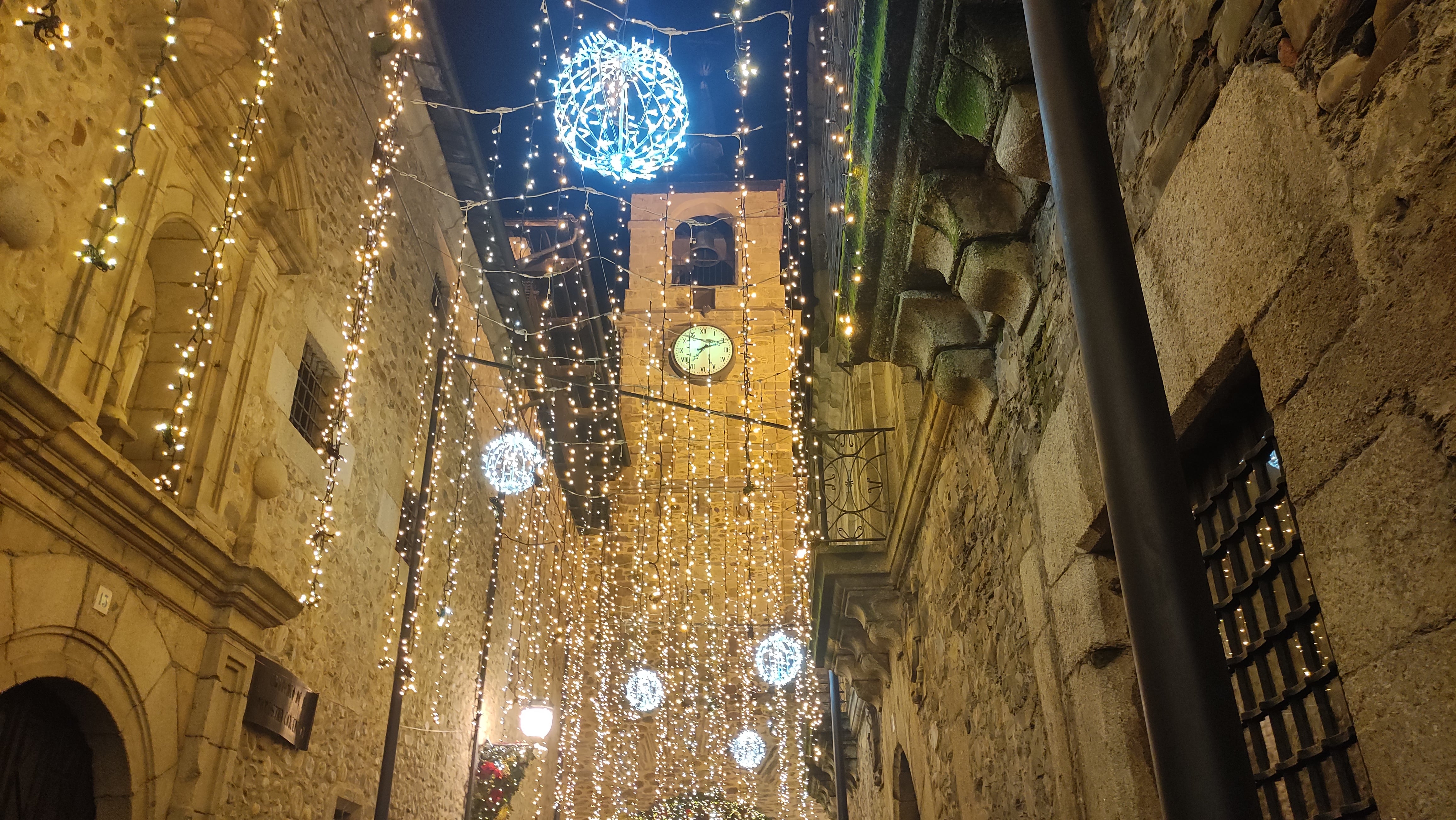 Iluminación navideña de la calle del Reloj