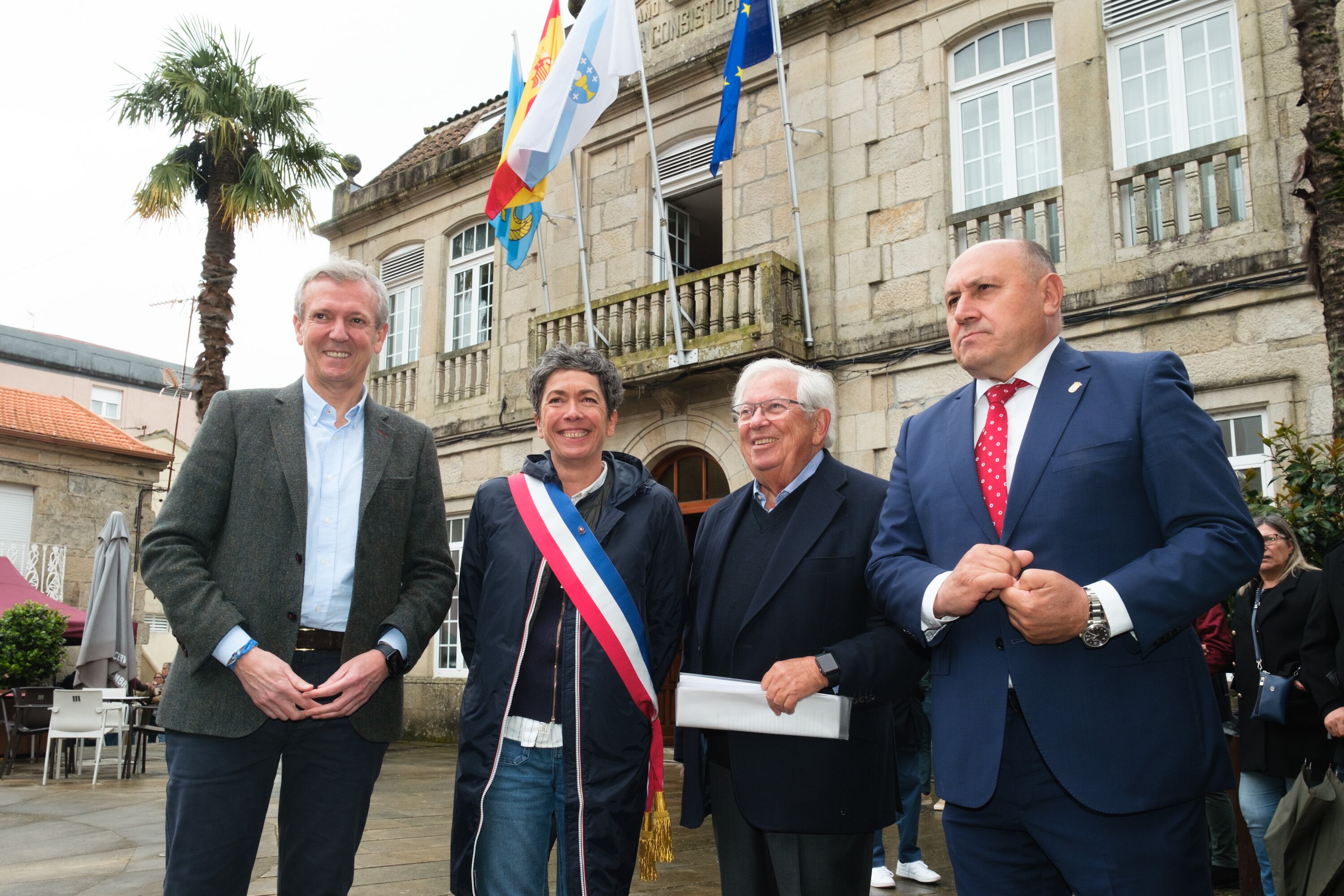 El presidente de la Xunta, Alfonso Rueda, en la Festa da Lamprea de Arbo