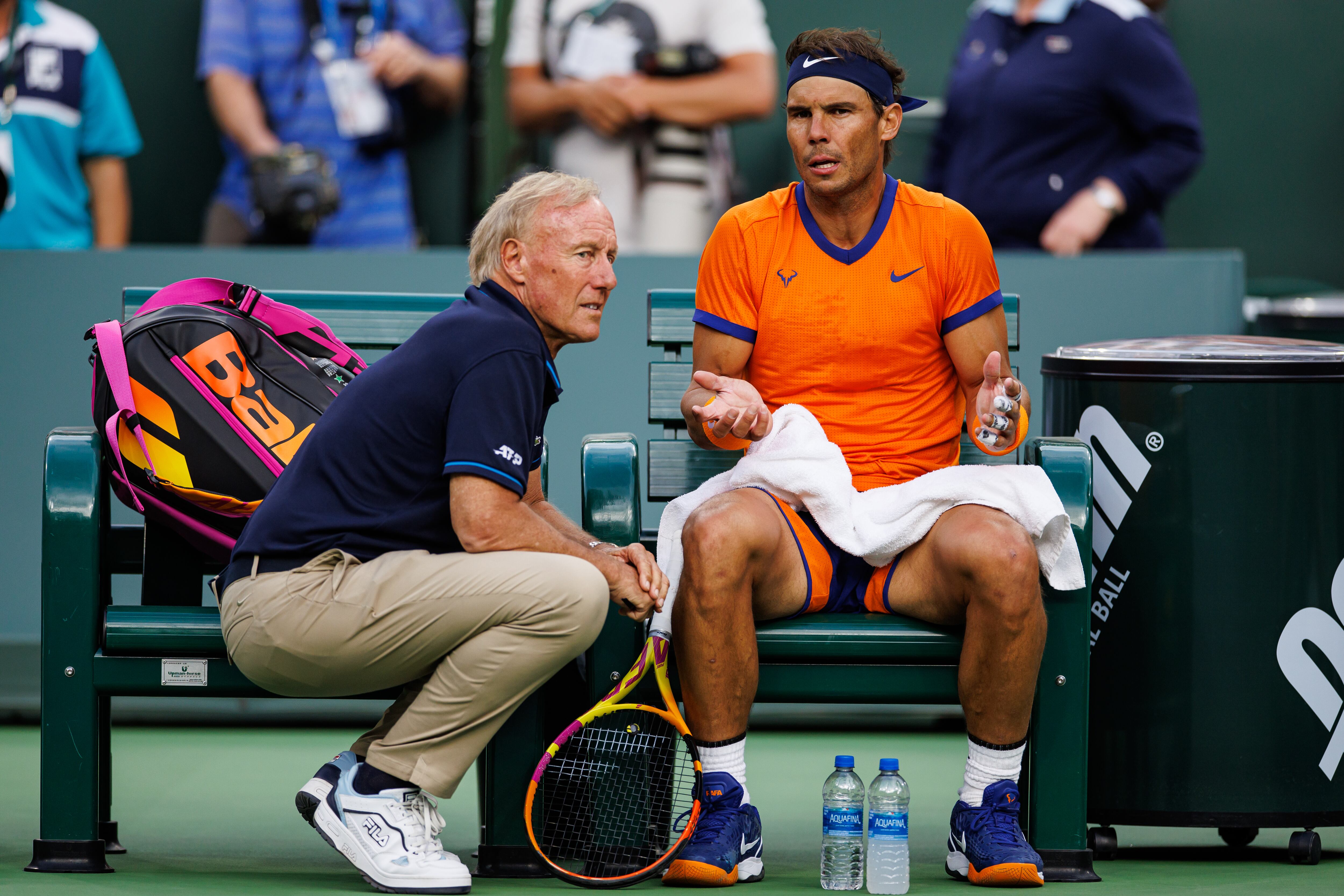 Rafael Nadal, durante la final de Indian Wells