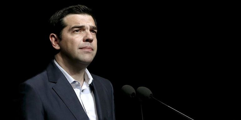 Alexis Tsipras, durante una rueda de prensa