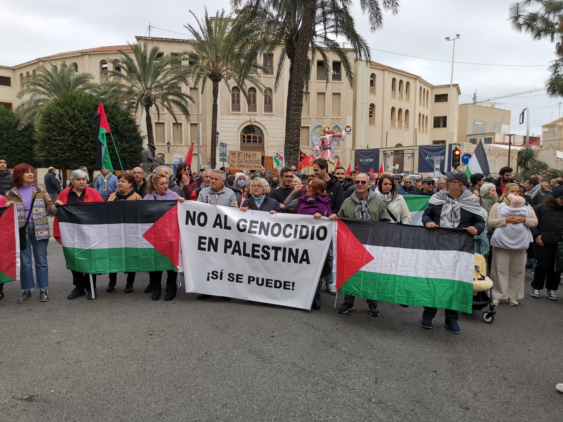 Manifestación en Alicante en solidaridad con el pueblo palestino. Foto: Daniel Rodríguez