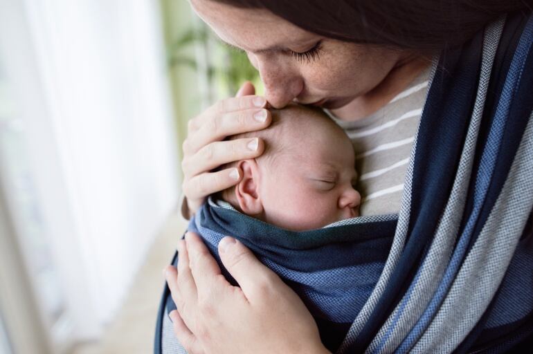 Una madre con su bebé