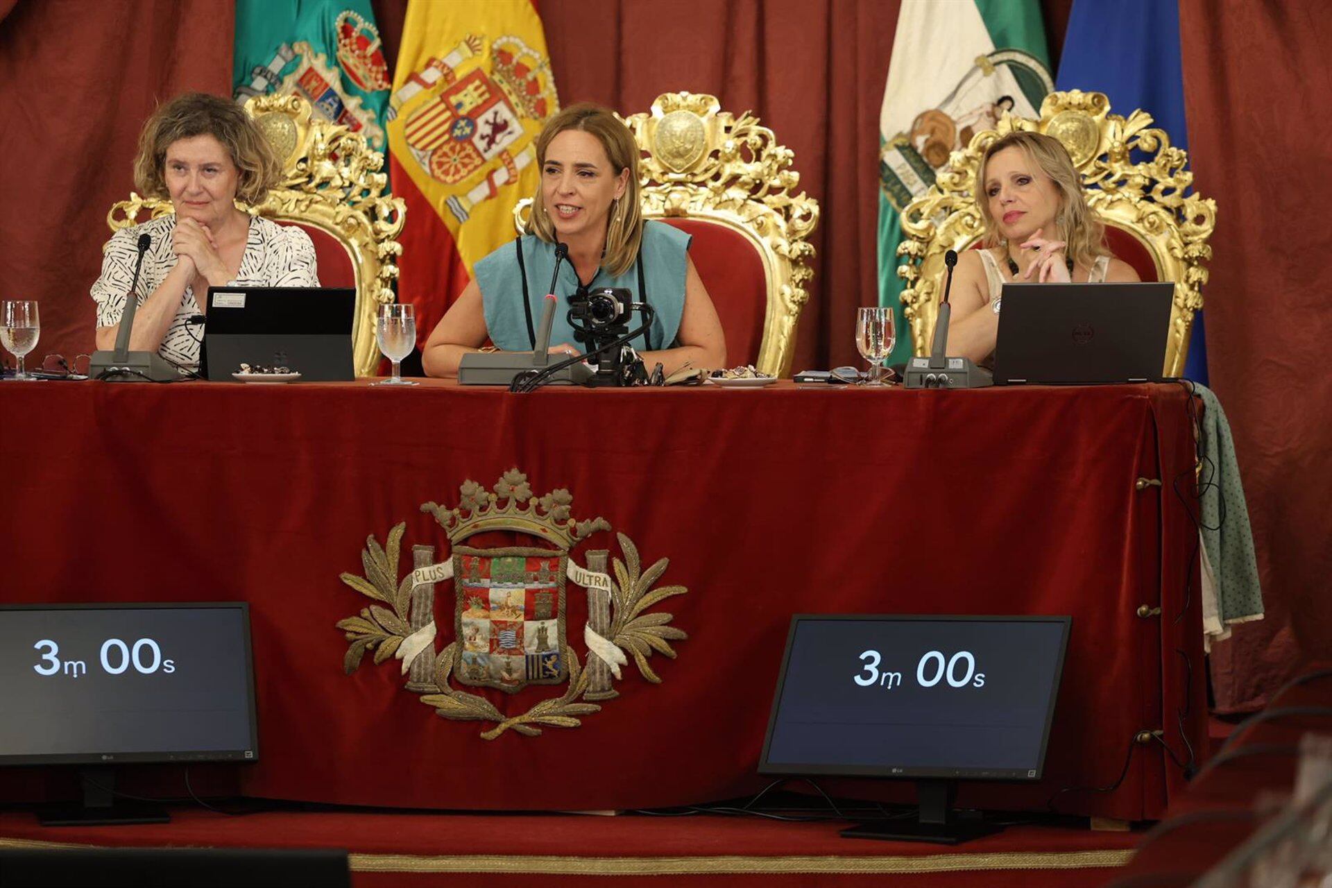 Almudena Martínez en el Pleno de aprobación del plan Cádiz Marcha