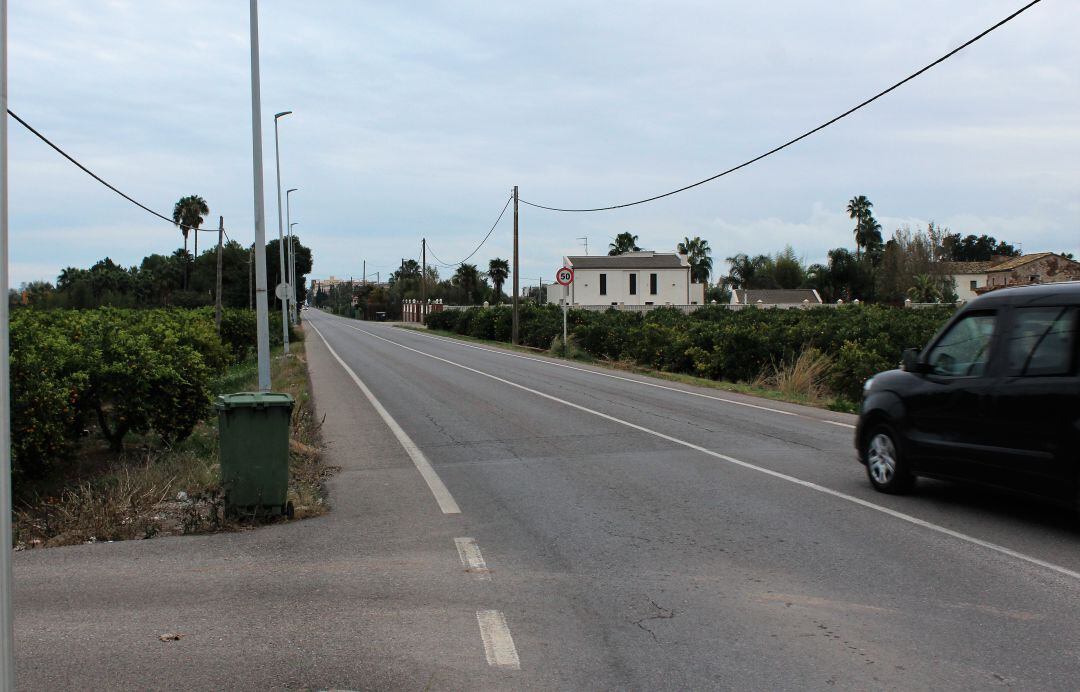 El consistorio prevé la construcción del carril bici y paso peatonal en la Carretera del Grau de Borriana