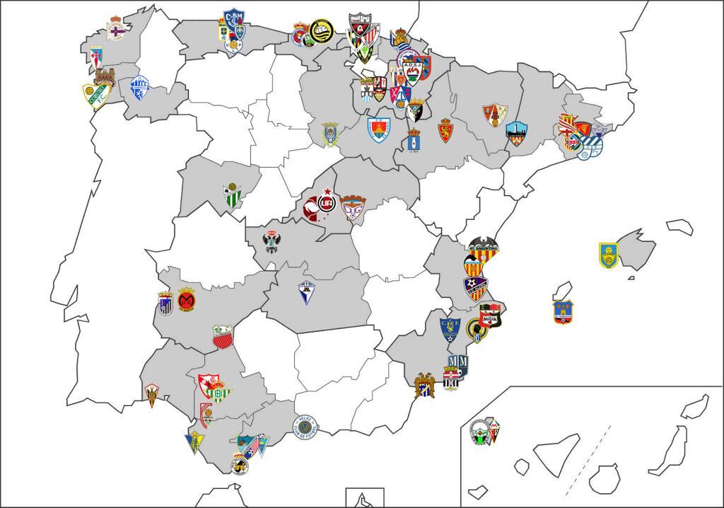 Los equipos presentes ahora mismo en 2ª RFEF la próxima temporada a falta de la resolución de los play off de ascenso a 2ª y 3ª RFEF