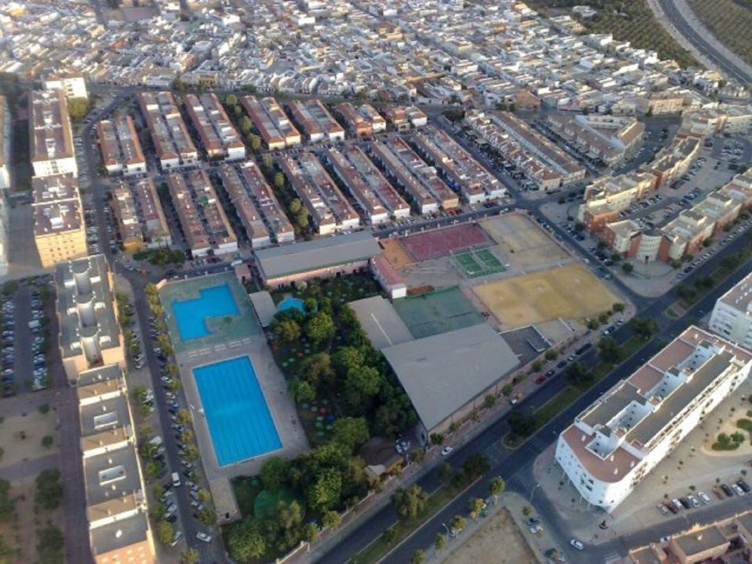 Imagen aérea del club Vistazul de Dos Hermanas