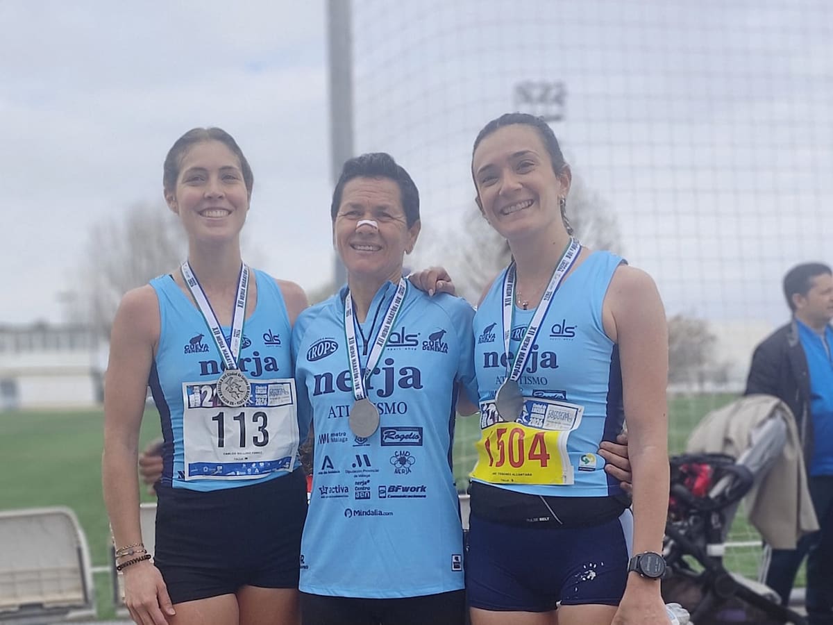 El Trops-Cueva de Nerja consigue tres medallas en la media maratón de Lucena