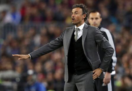 Luis Enrique, como entrenador del Barça