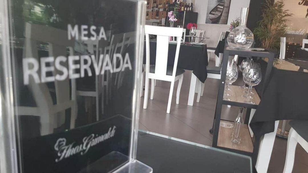 Un restaurante, a punto de reabrir en plena desescalada