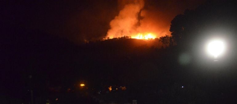 Incendio en la comarca de las Hurdes de 2013