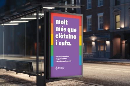 Campaña real del Ayuntamiento de València para reivindicar los derechos de las personas trans en la celebración del Orgullo LGTBI de 2020