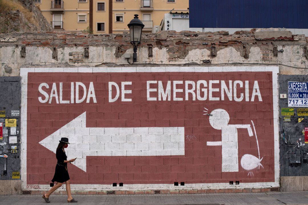 Foto de archivo de un mural en España.