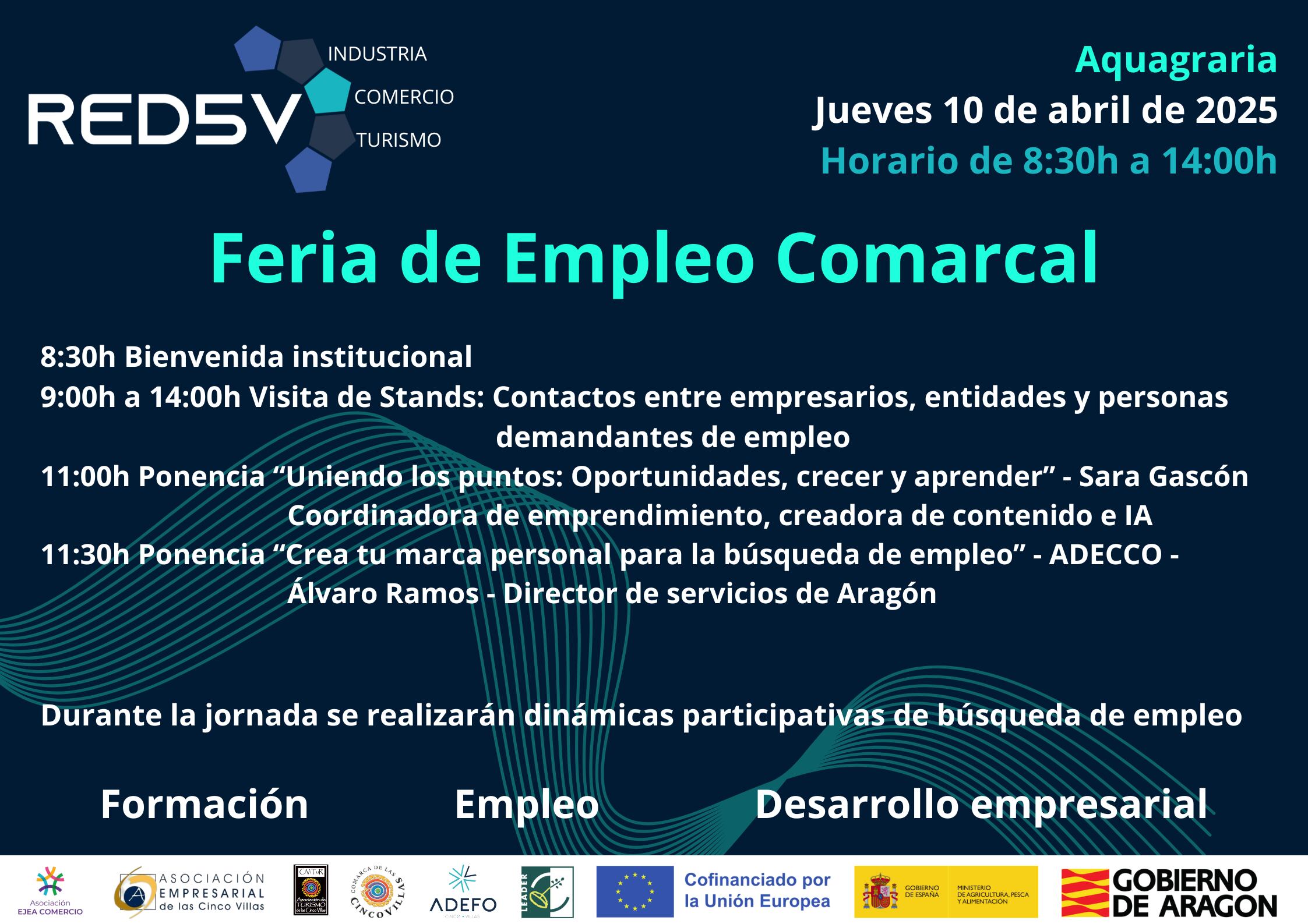Cartel de la primera Feria de Empleo Comarcal