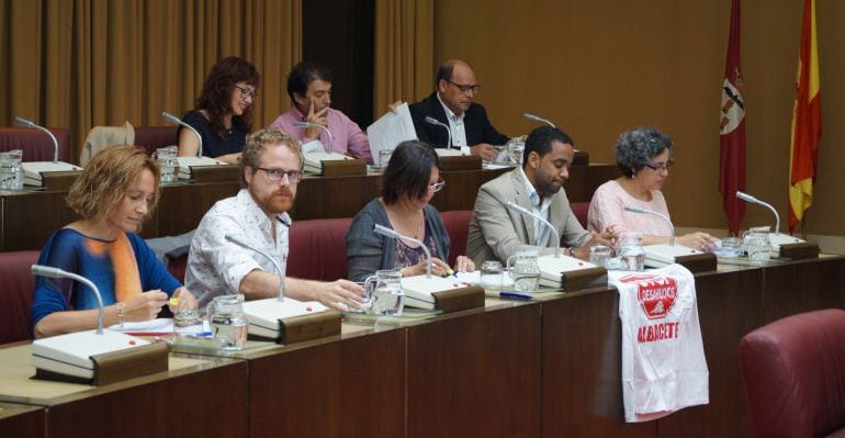 Foto de archivo de los 5 concejales de Ganemos en la capital