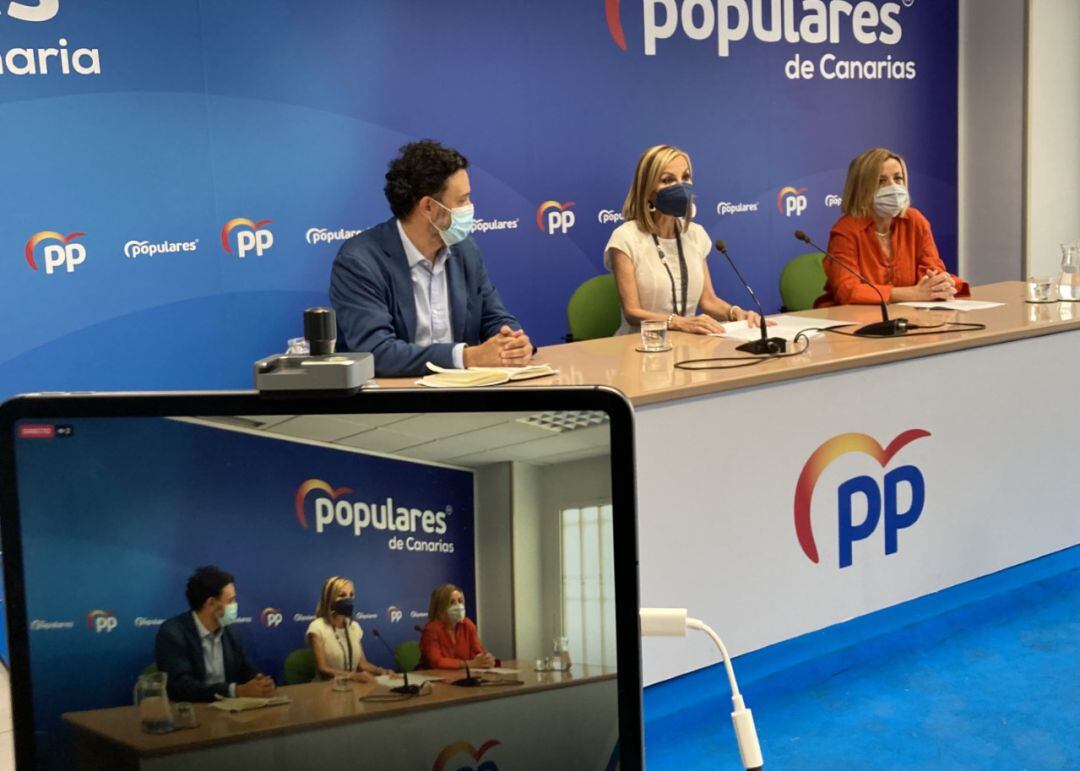 Rueda de prensa del PP de Canarias