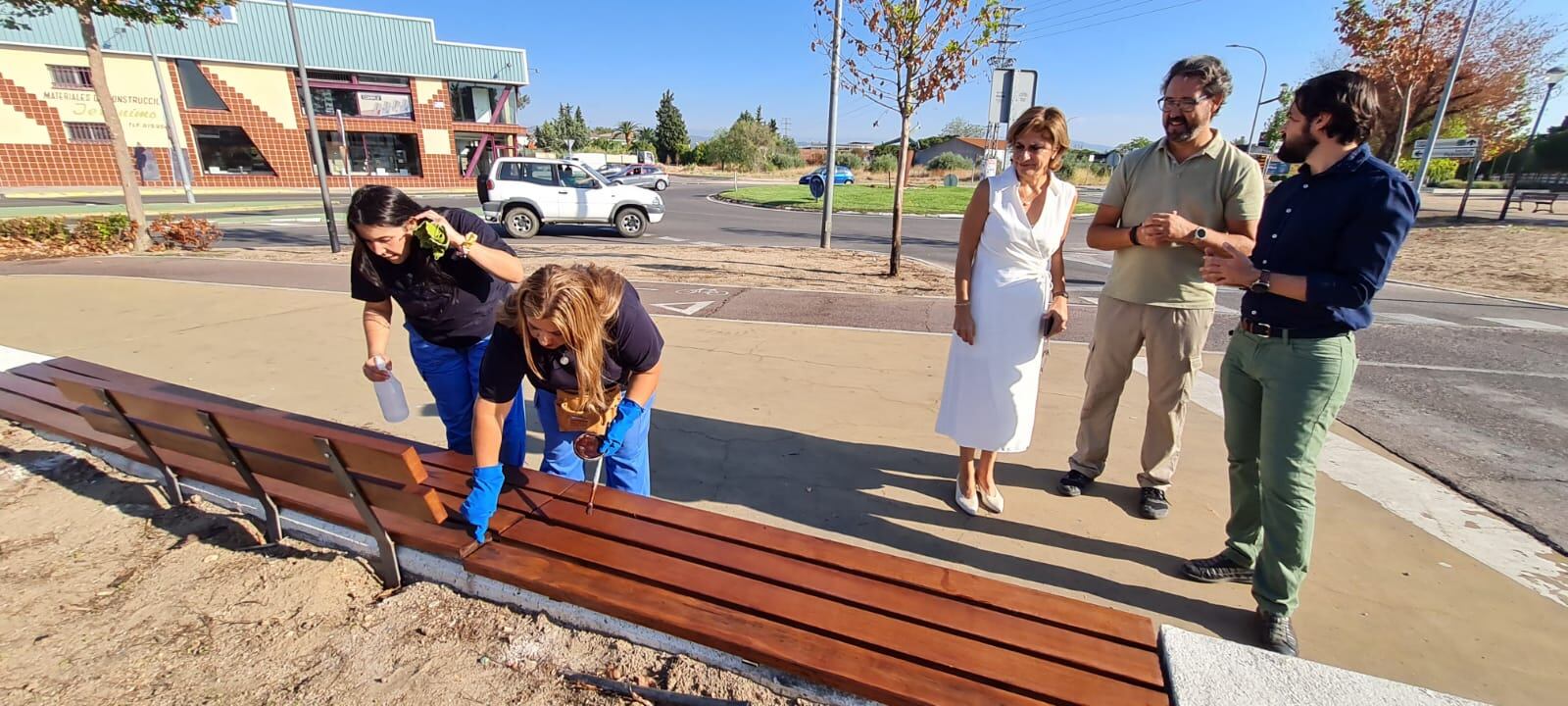 Actuaciones en el barrio de Patrocinio tras el incendio del verano.