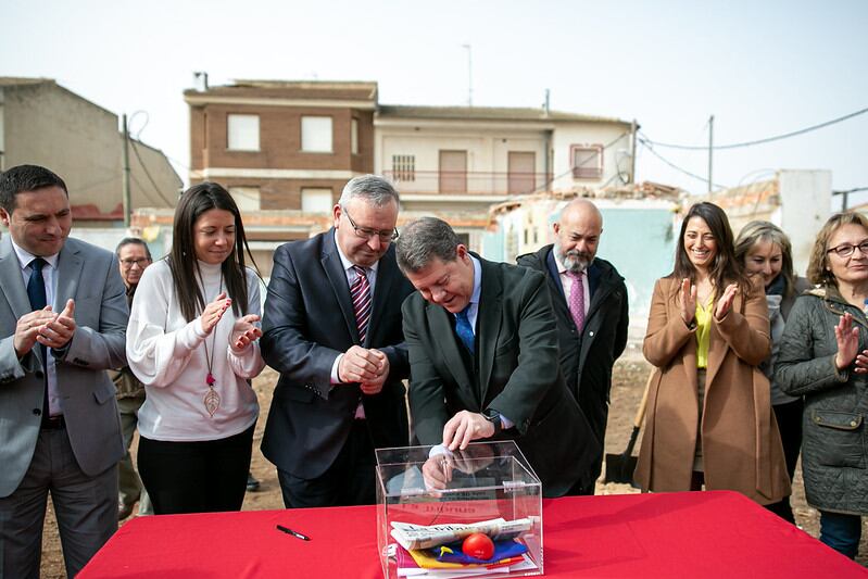 Colocada la primera piedra de la Residencia de Mayores de Quintanar del Rey