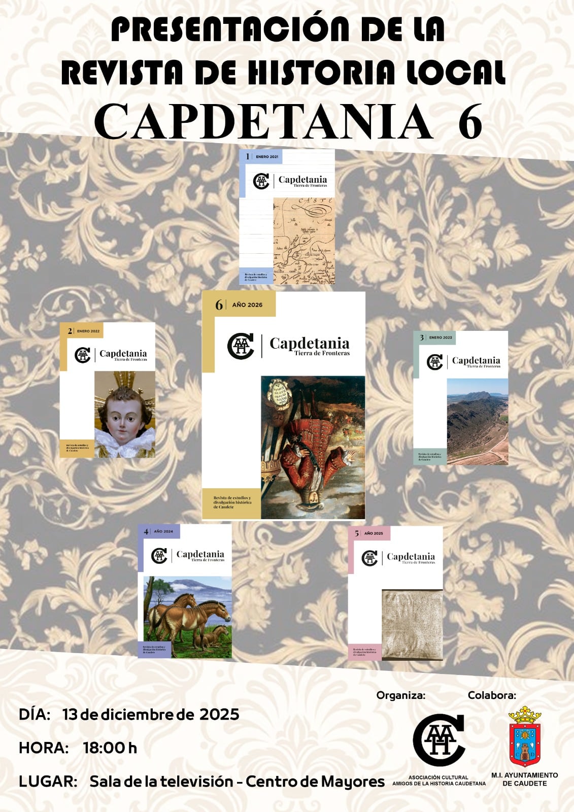 Cartel que anuncia la presentación