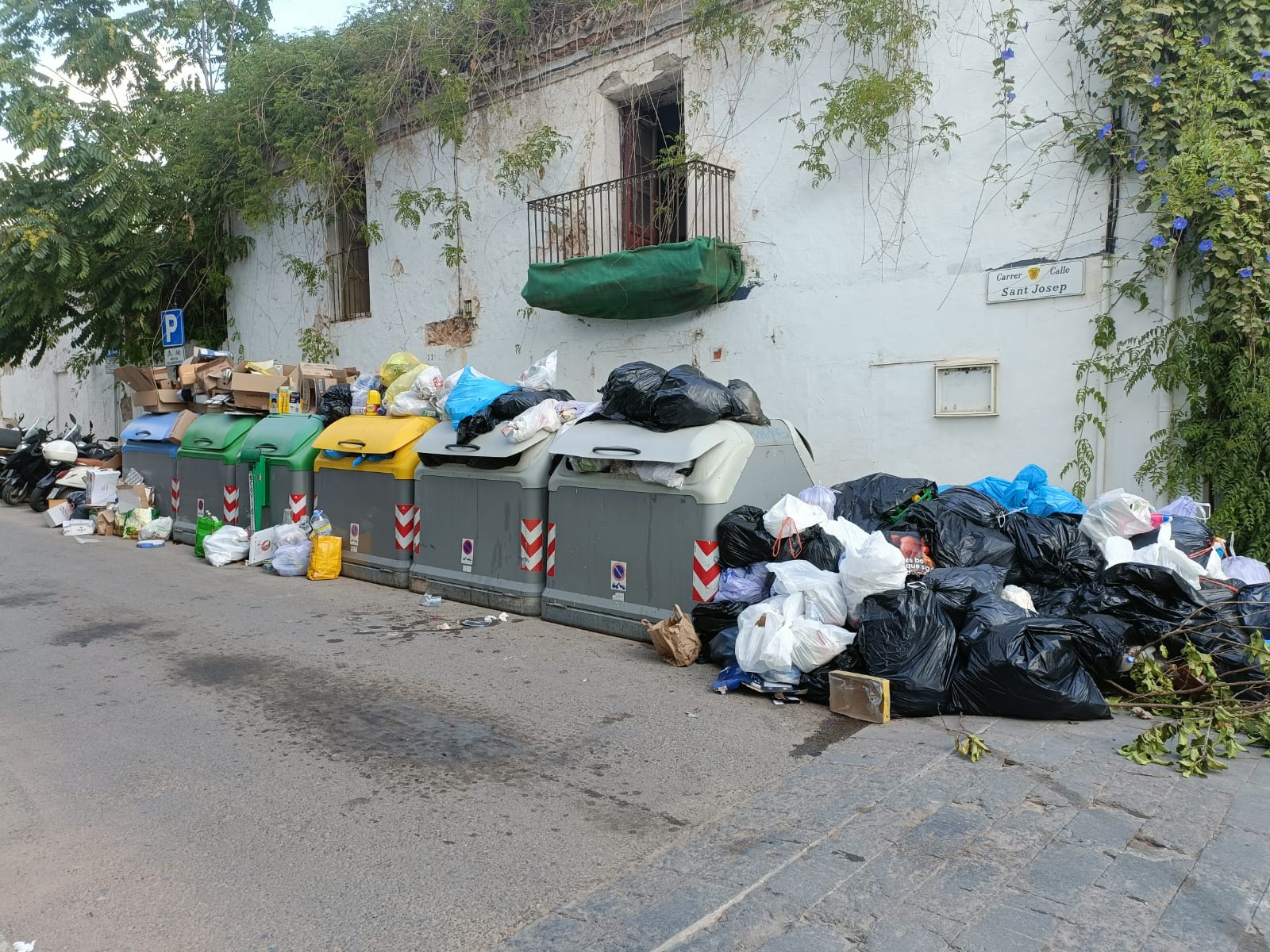 imagen de archivo de huelga de basura