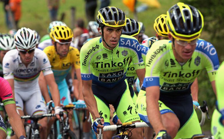 Alberto Contador en una etapa del pasado Tour de Francia