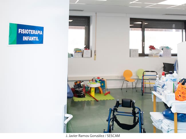 Área infantil de rehabilitación Hospital de Guadalajara