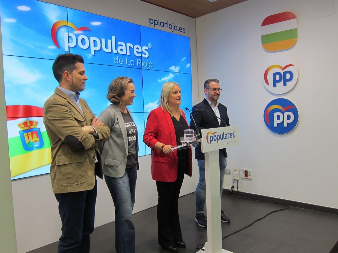 Blanco en la sede del PP riojano