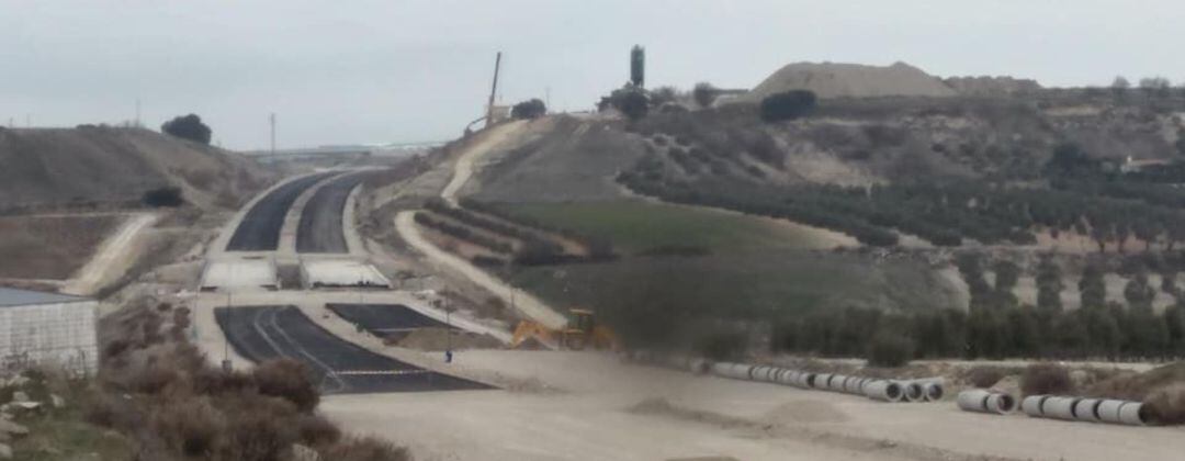 Imagen de las obras de la A-32 en la provincia de Jaén.