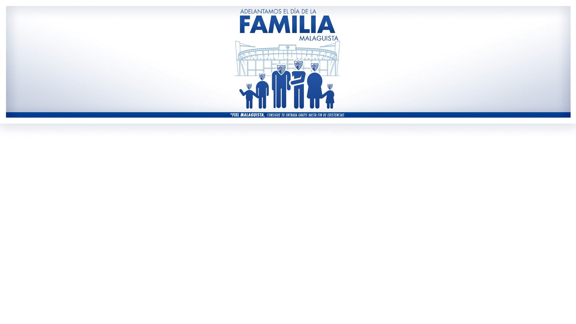 El Día de la Familia para fieles malaguistas para el partido del sábado entre el Málaga y el Oviedo
