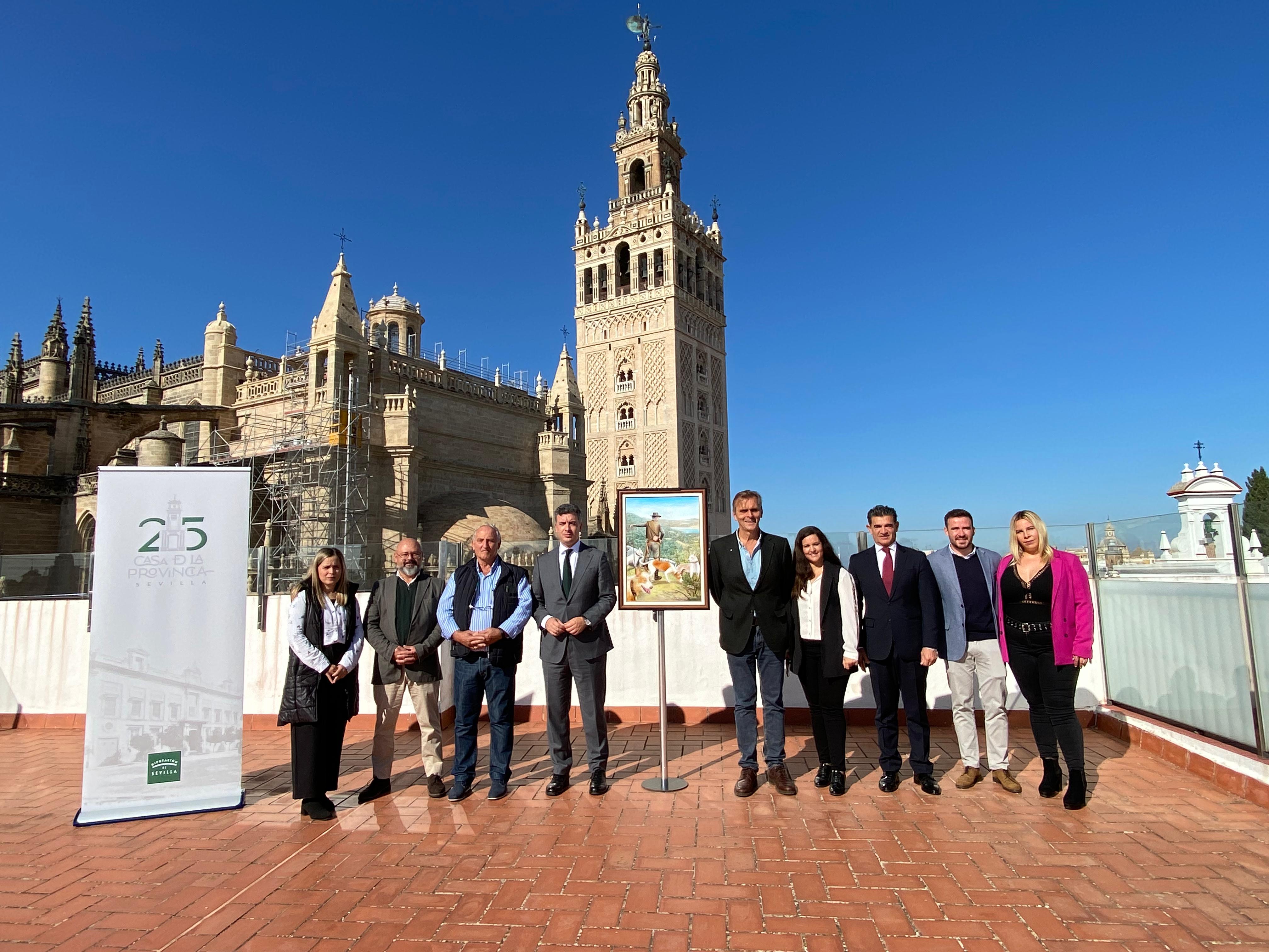 Foto de familia en la presentación de la 28ª Feria de Muestras de El Pedroso