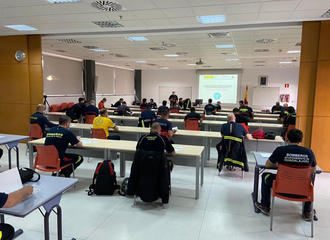 Formación de bomberos de Soria.