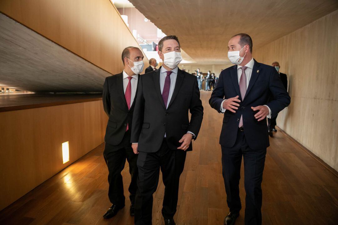 El presidente de Castilla-La Mancha, Emiliano García-Page, preside el acto institucional celebrado con motivo del Día de la Región en Guadalajara. 