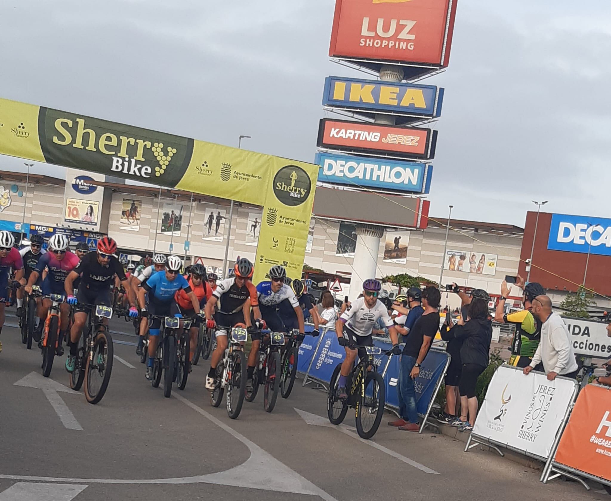 Imagen de la Sherry Bike disputada el domingo en Jerez