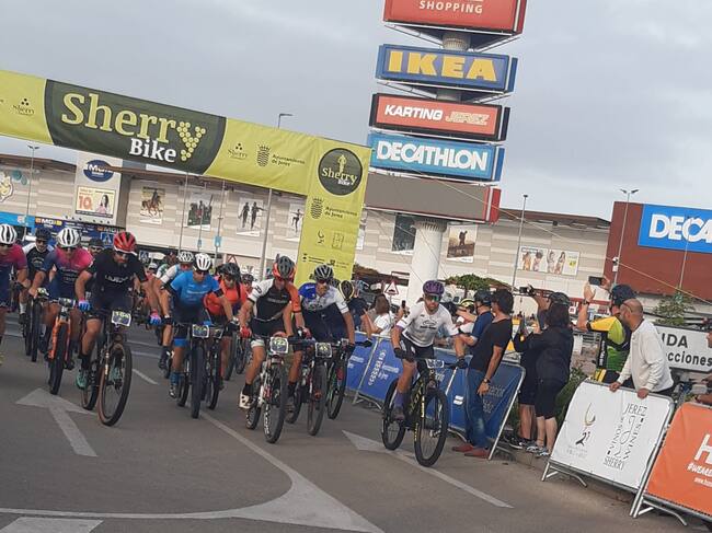 Imagen de la Sherry Bike disputada el domingo en Jerez