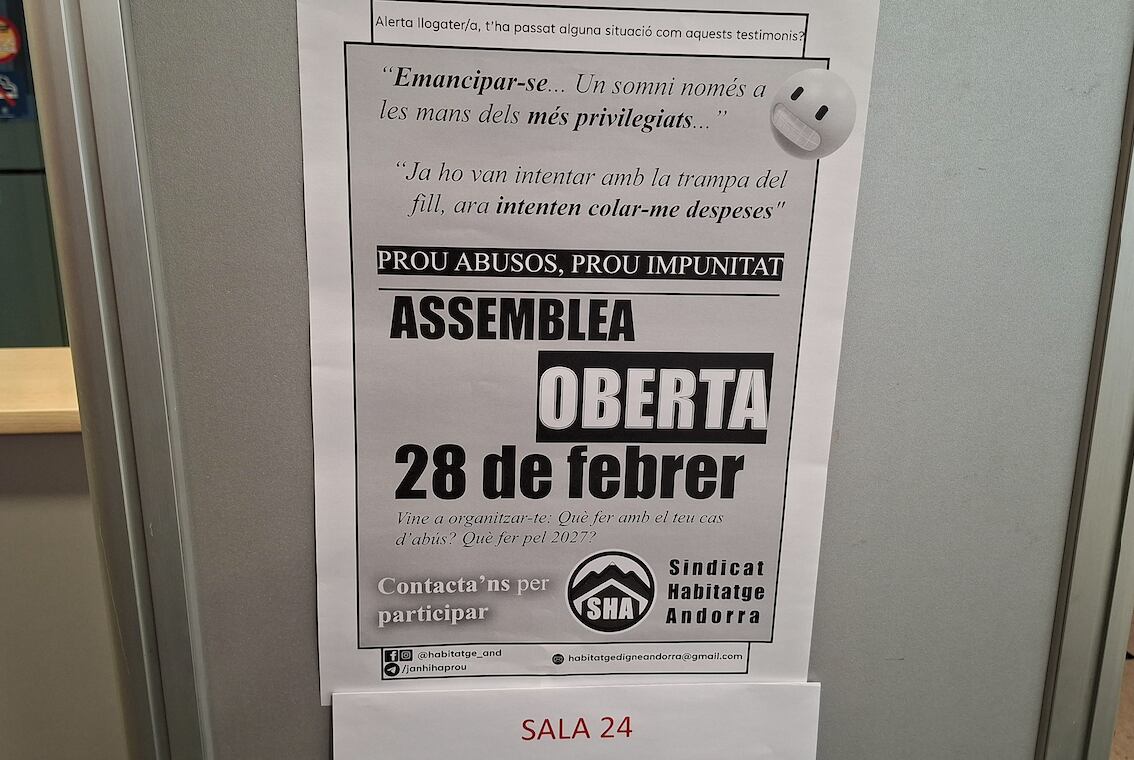 Assemblea oberta del Sindicat de l'habitatge del 28 de febrer