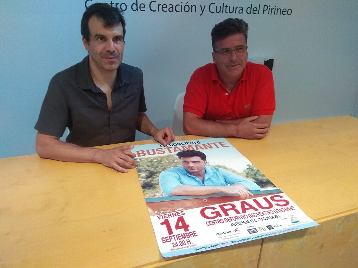 Graus espera con ilusión el concierto de Bustamante
