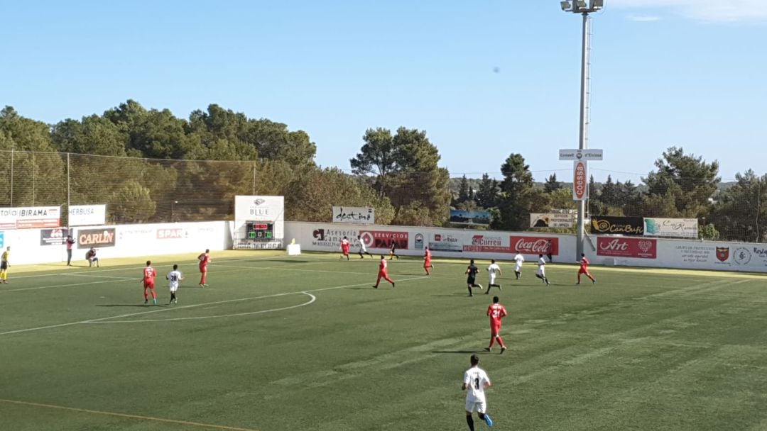 Imagen del partido jugado en Santa Eulària