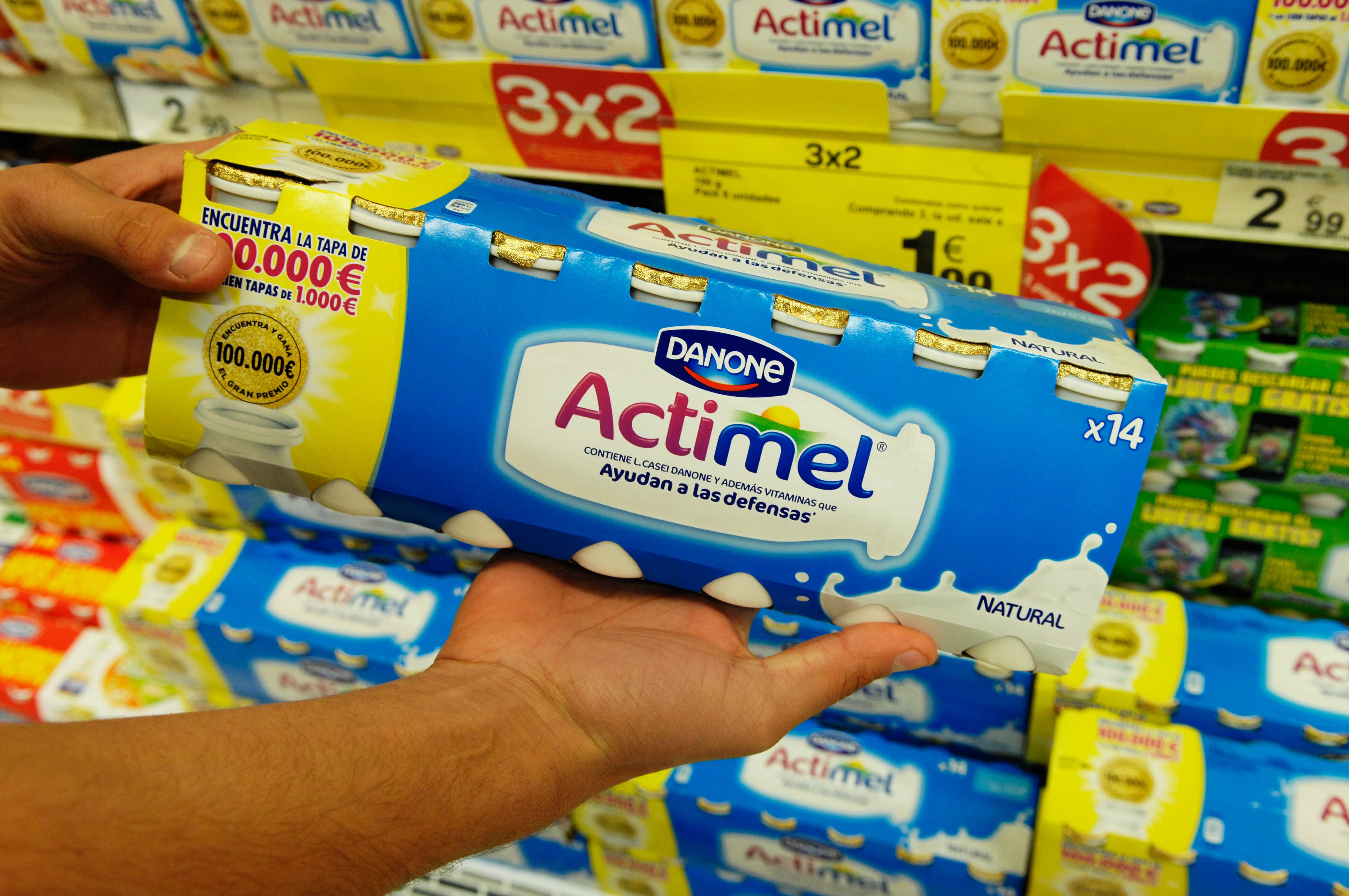 Actimel de la marca Danone. Archivo.