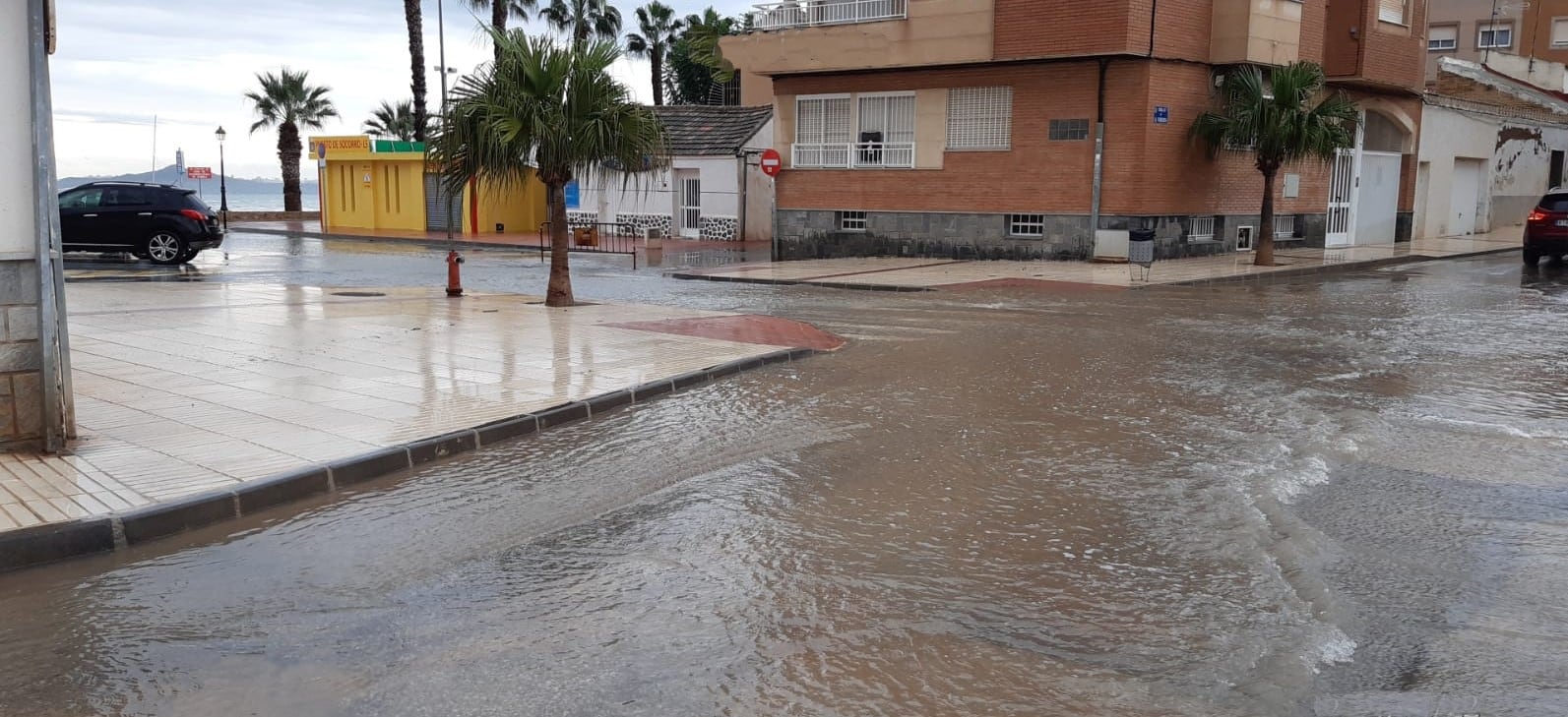 Crecidas en la cuenca el pasado 2019 en  Los Alcázares (Murcia)