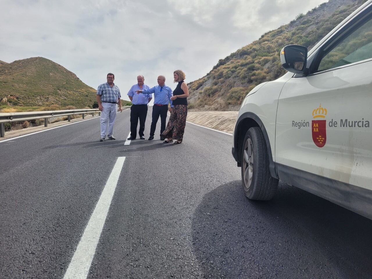 Apertura al tráfico de la carretera de las cuestas del Cedacero