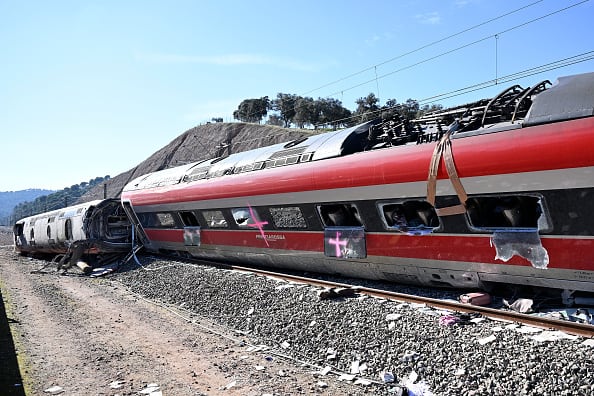 Adamuz tren tras la colisión.
