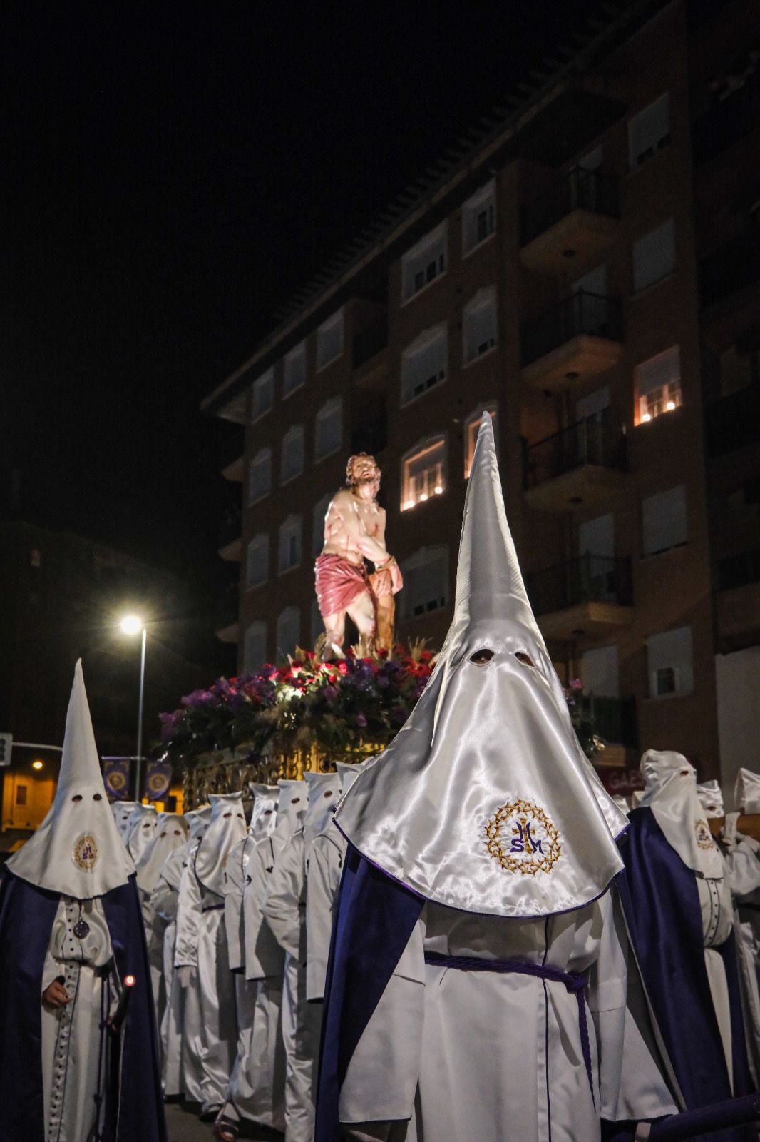 El "Atado", imagen de la flagelación de Cristo, que saca en procesión la Hermandad del Santísimo Cristo del Milagro de Aranda
