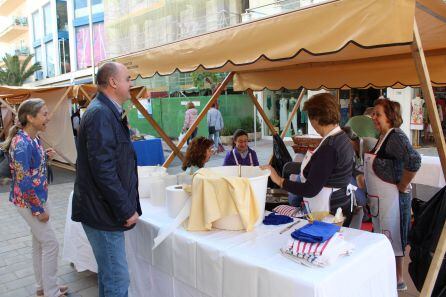 El alcalde Vicent Marí visitando la Feria