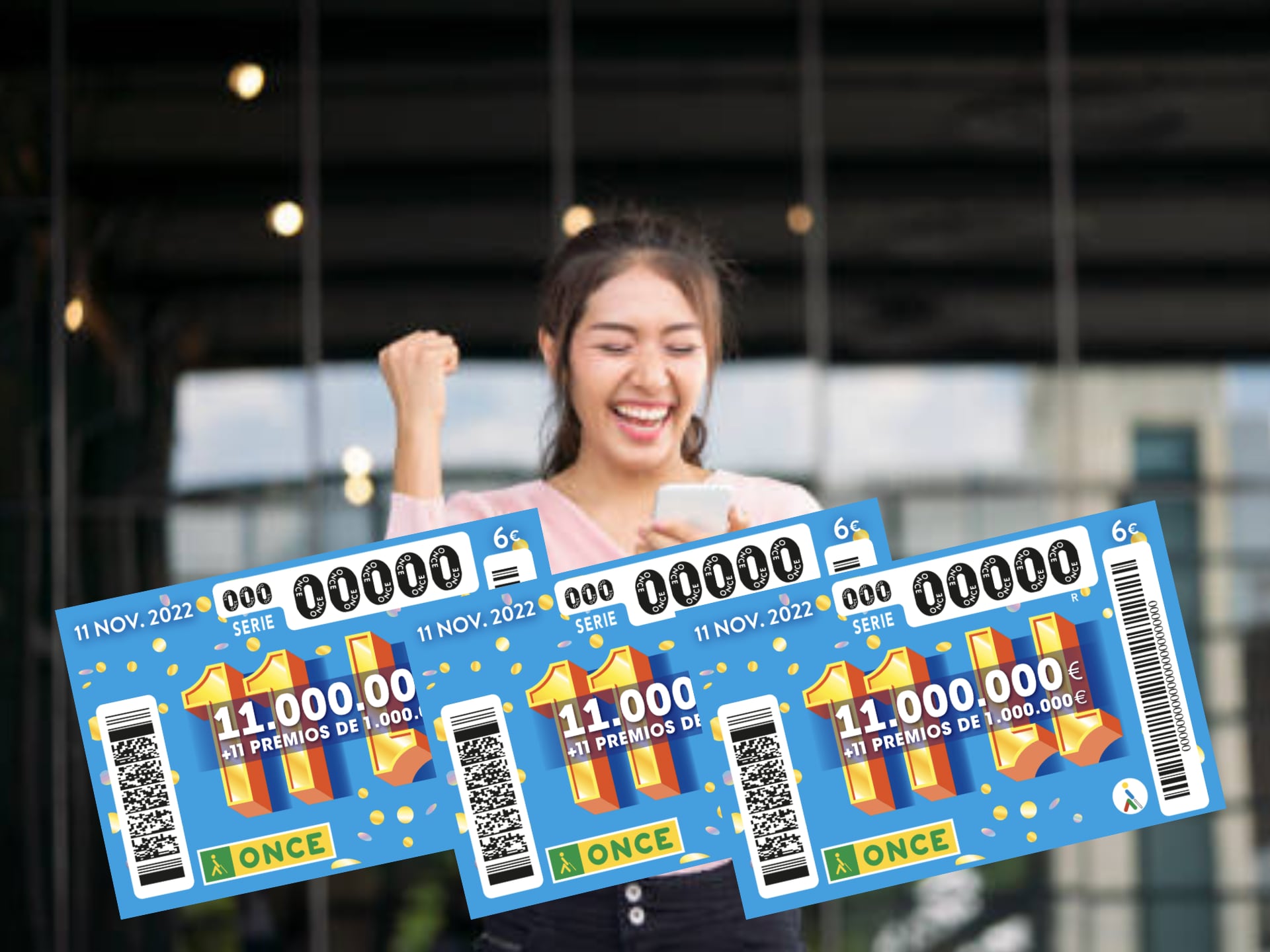 Estos son los números premiados en el Sorteo del 11 del 11 de la ONCE