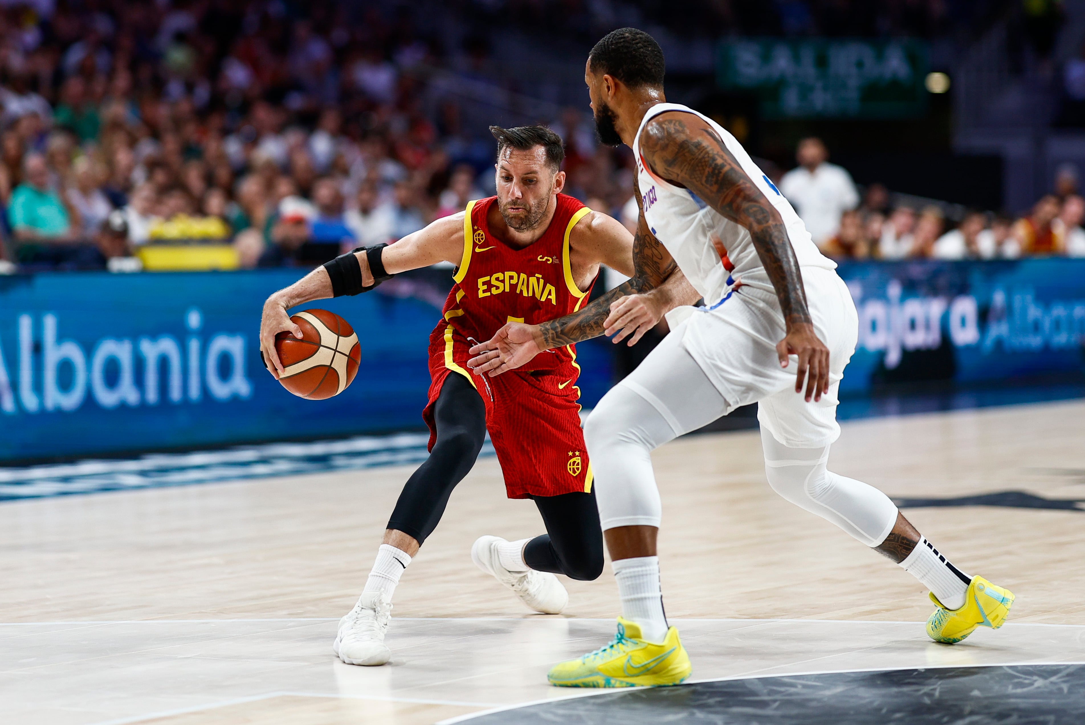 Rudy Fernández en su partido contra Puerto Rico.